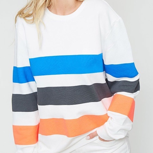 🍊Last 1! Oversized Color Block Sweatshirt - Picture 2 of 8